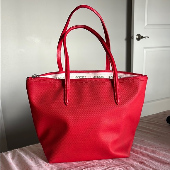 Lacoste Red Tote Bag - Picture 2 of 3
